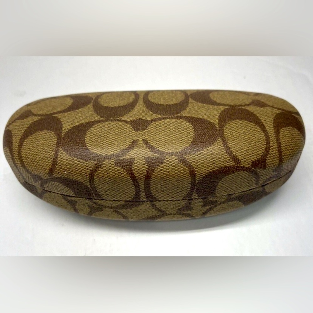 Coach Women's Tan case sunglasses. - Picture 1 of 8
